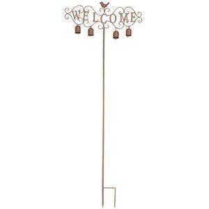 Metal Welcome Bell Stake by Fox River Creations - NIB